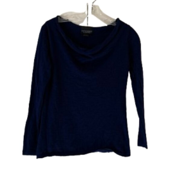 Cynthia Rowley Royal Blue 100% Wool Cowlneck Sweater - Medium - Picture 2 of 4